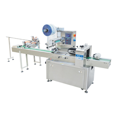 JY-350F Flow wrapping machine with automatic feeder (Special for bearing and tapes)