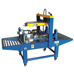 Adhesive tape carton sealer for side sealing